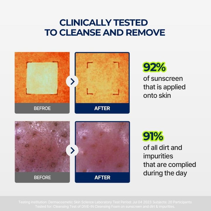 DIVE IN Cleansing Foam Face Wash 150ml / 5.07 fl.oz.