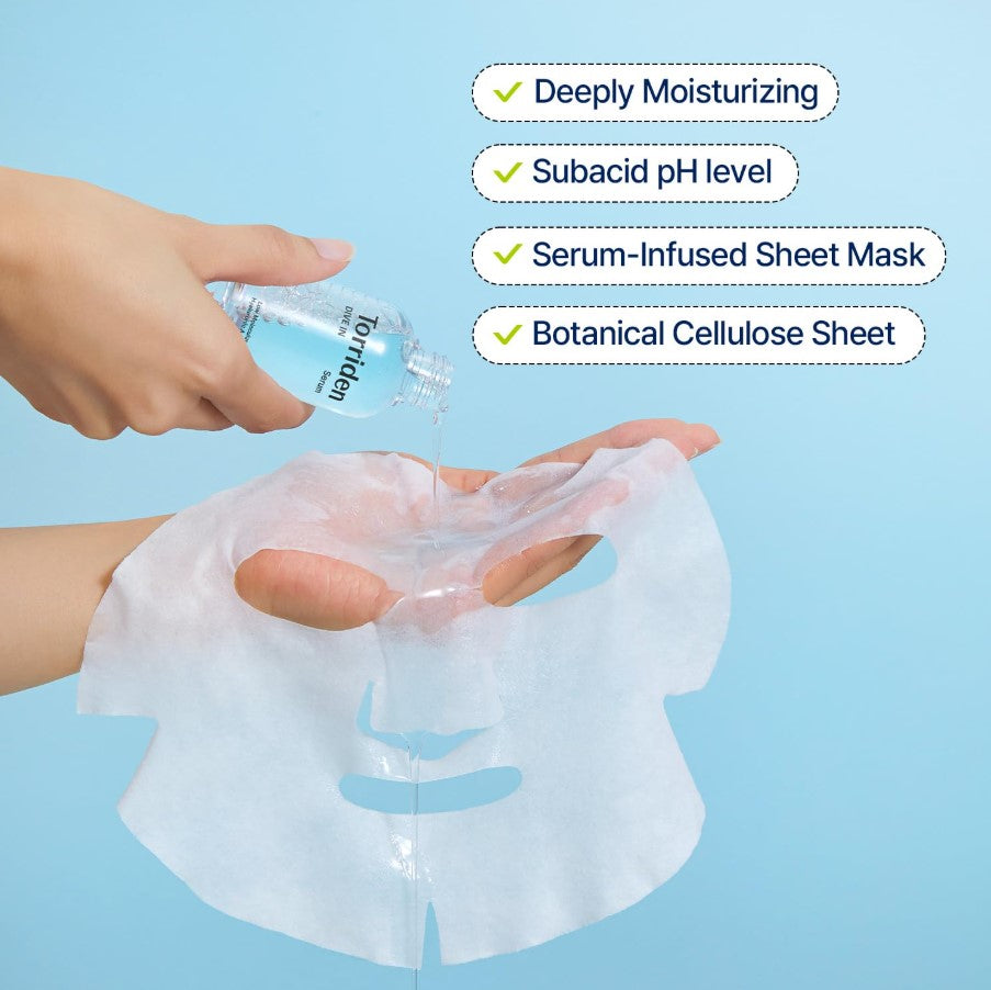 DIVE IN Hyaluronic Acid Facial Mask 10 sheets