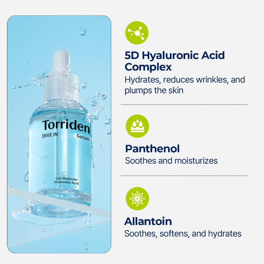 Torriden DIVE IN Hyaluronic Acid Serum 50ml / 1.69 fl. oz.