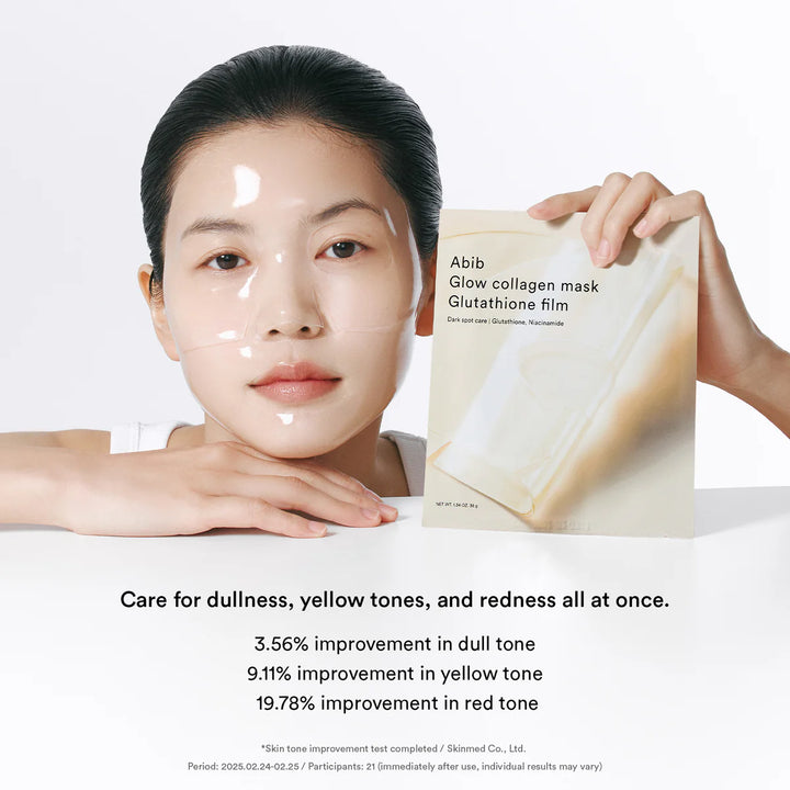 Abib Glow Collagen Glutathione Mask 4pk