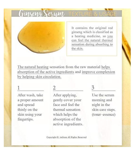 Ginseng Serum 30ml / 1.01 fl. oz.
