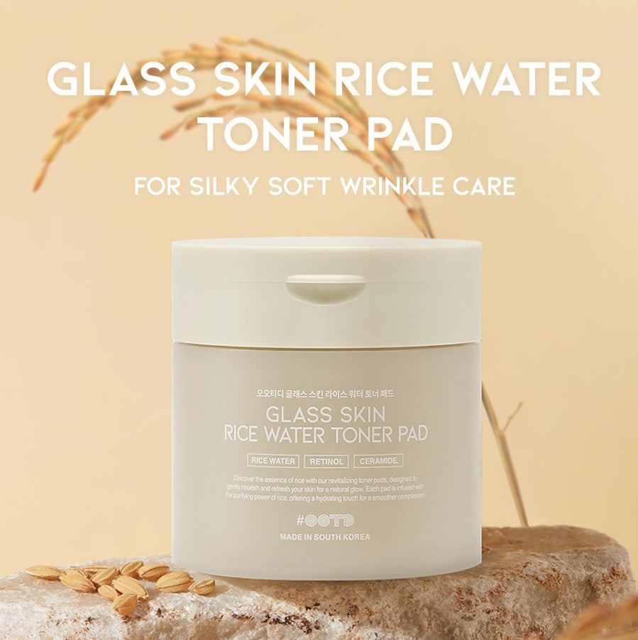 Glass Skin Rice Water Toner Pad 70 Pads / 4.05 oz. / 120ml