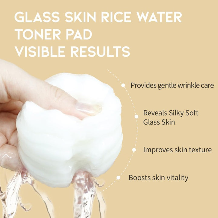 Glass Skin Rice Water Toner Pad 70 Pads / 4.05 oz. / 120ml