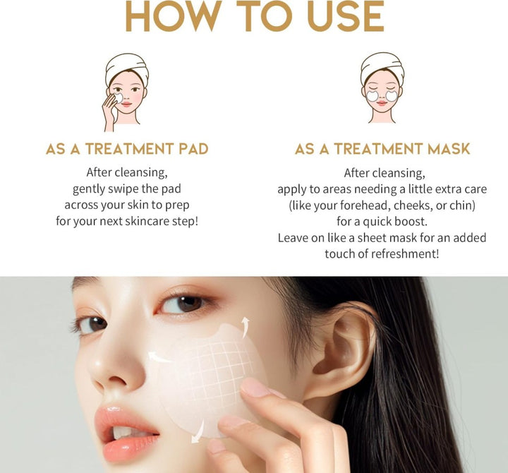 Glass Skin Rice Water Toner Pad 70 Pads / 4.05 oz. / 120ml