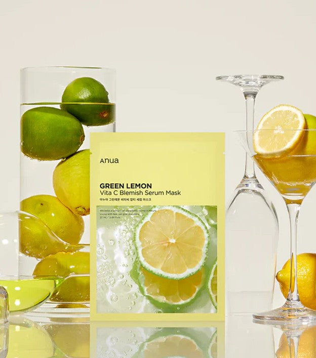 Green Lemon Vita C Blemish Serum Mask 1pk