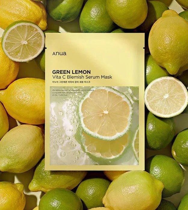 Green Lemon Vita C Blemish Serum Mask 1pk