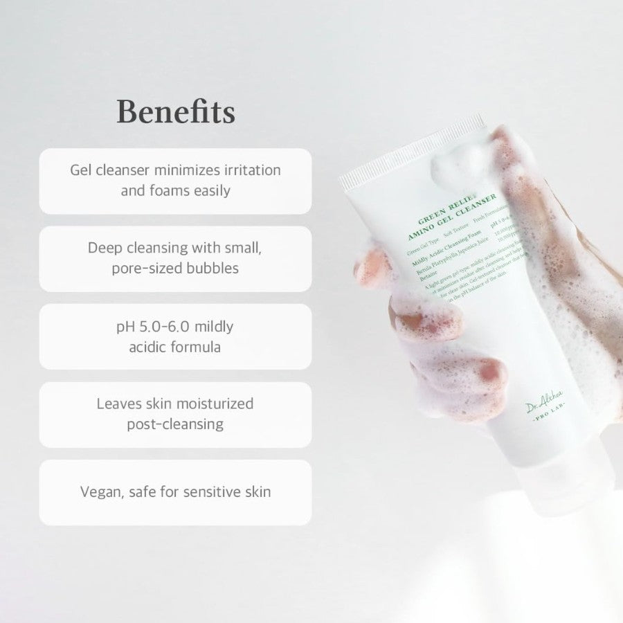 Pure Green Relief Amino Gel Cleanser 100ml / 3.38 Fl Oz