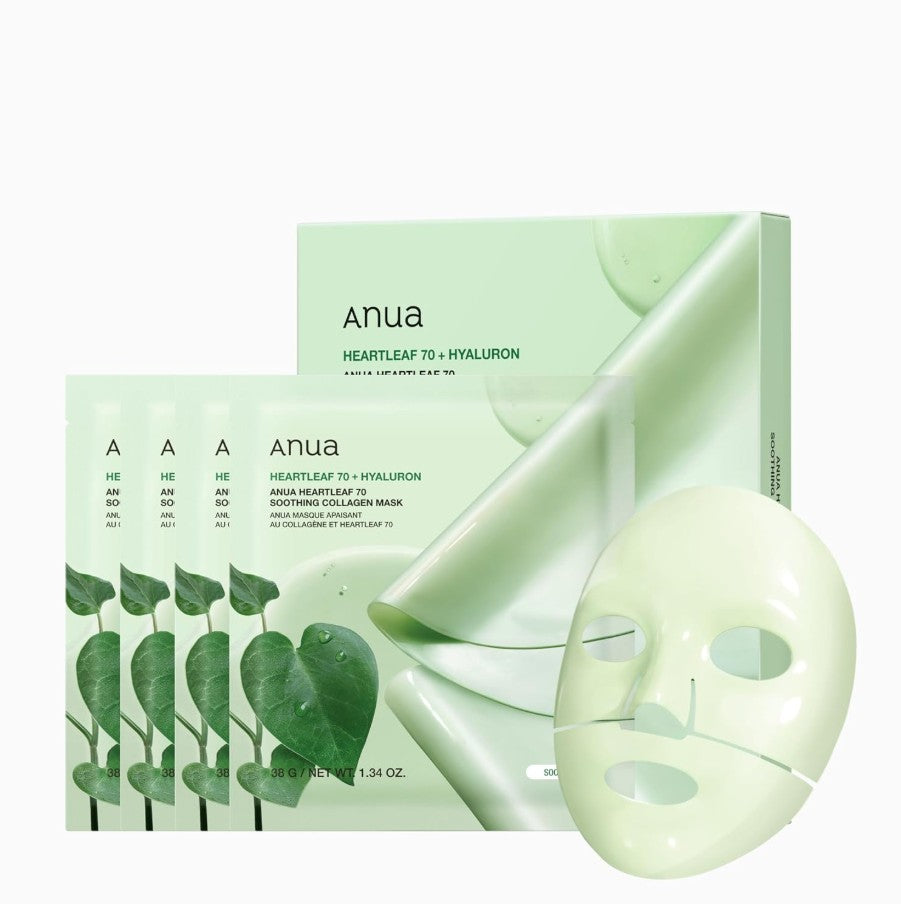 Heartleaf 70 Soothing Collagen Mask 4ea