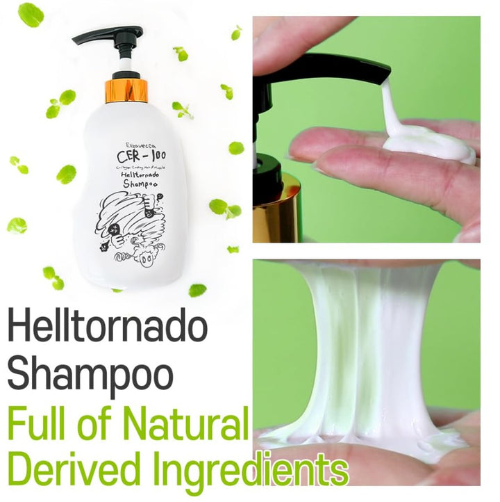 CER-100 Collagen Coating Hair A+ Muscle Tornado Shampoo 16.9 fl oz / 500ml
