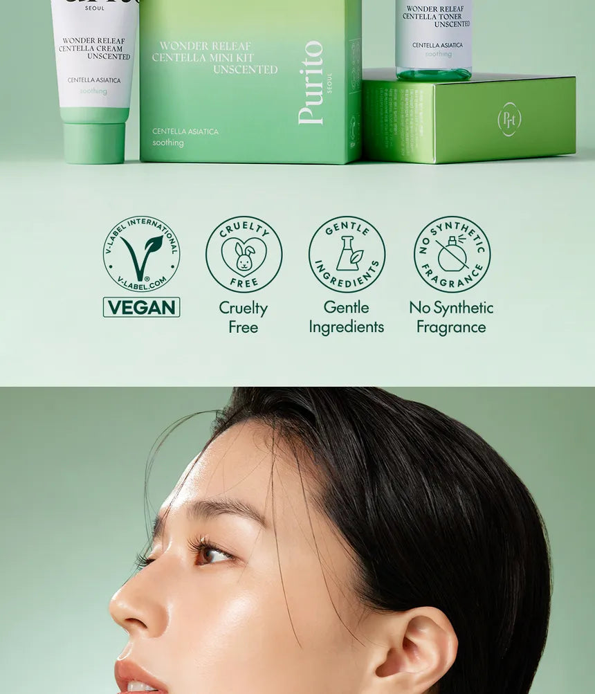 Purito Seoul Wonder Releaf Centella Mini Kit Unscented
