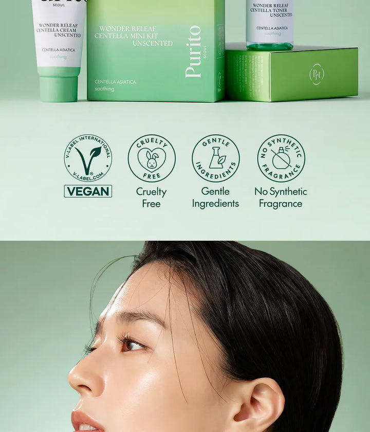 Purito Seoul Wonder Releaf Centella Mini Kit Unscented