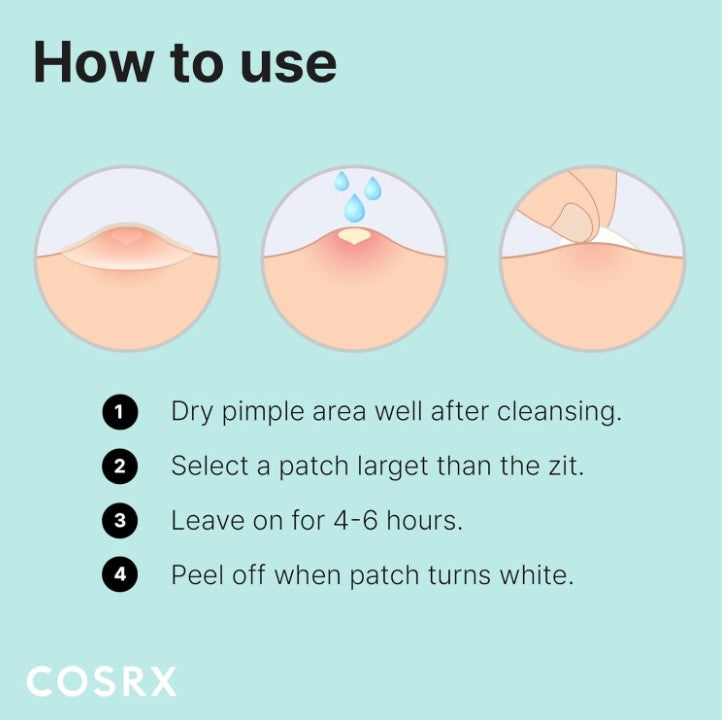 Acne Pimple Patch Absorbing Hydrocolloid Original 3 Size Patches 24ct