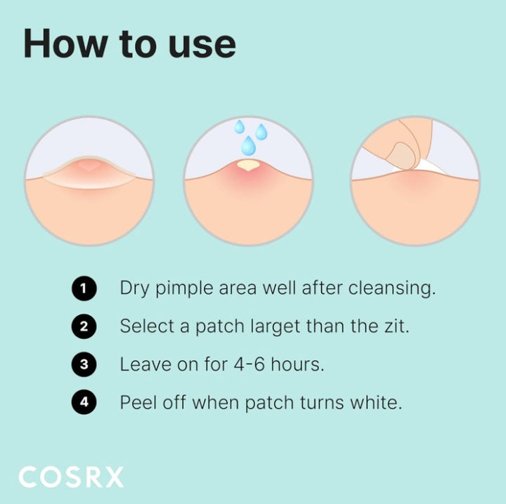 Acne Pimple Patch Absorbing Hydrocolloid Original 3 Size Patches 24ct