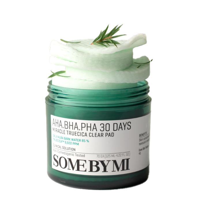AHA BHA PHA 30 Days Miracle Truecica Clear Pad 70 Pads / 125ml / 4.22 fl. oz.