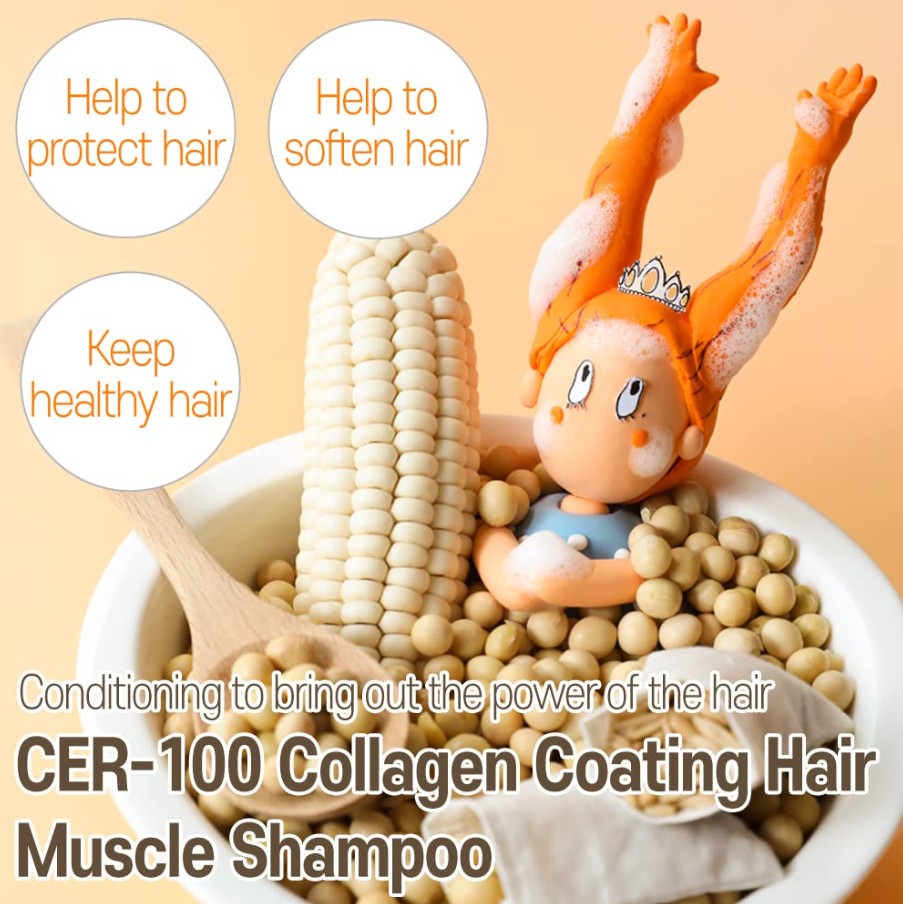 CER-100 Collagen Coating Hair A+ Muscle Shampoo, 16.9 fl oz / 500ml