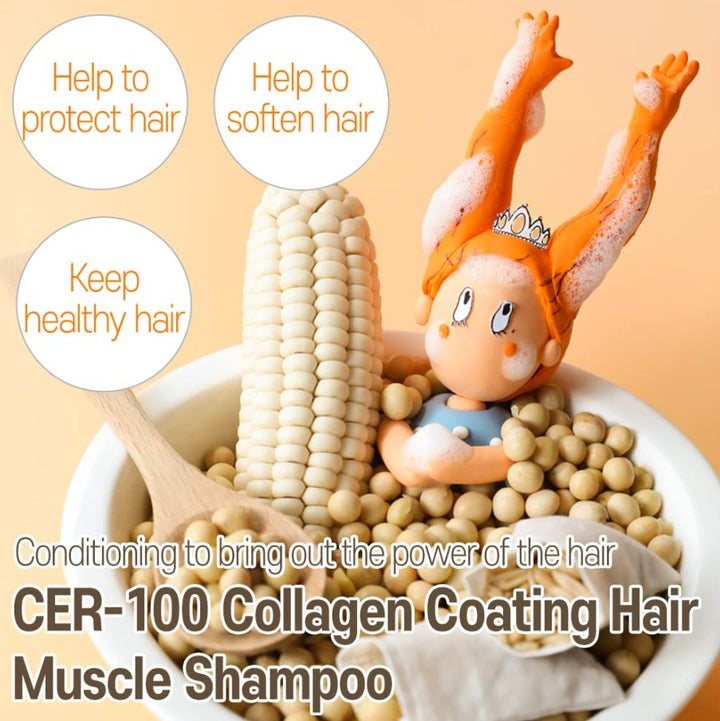 CER-100 Collagen Coating Hair A+ Muscle Shampoo, 16.9 fl oz / 500ml