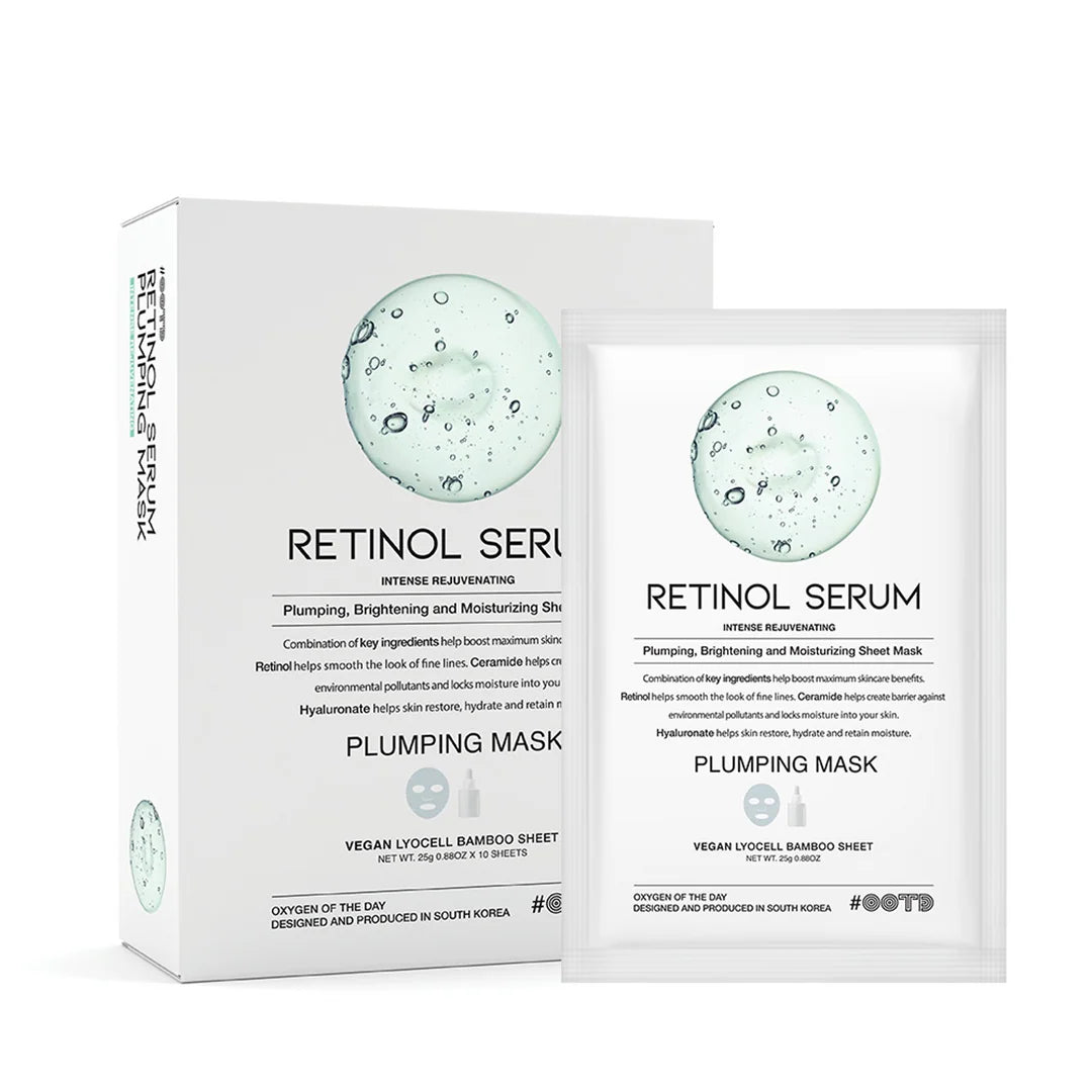 Retinol Serum Plumping Face Mask 10pcs