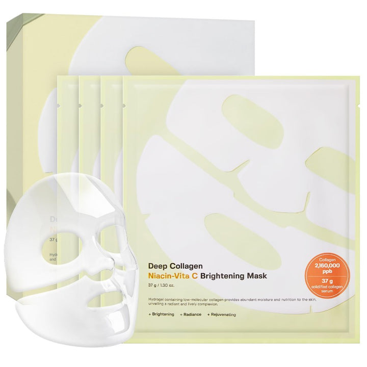 Deep Collagen Niacin-Vita C Mask 4 Sheet