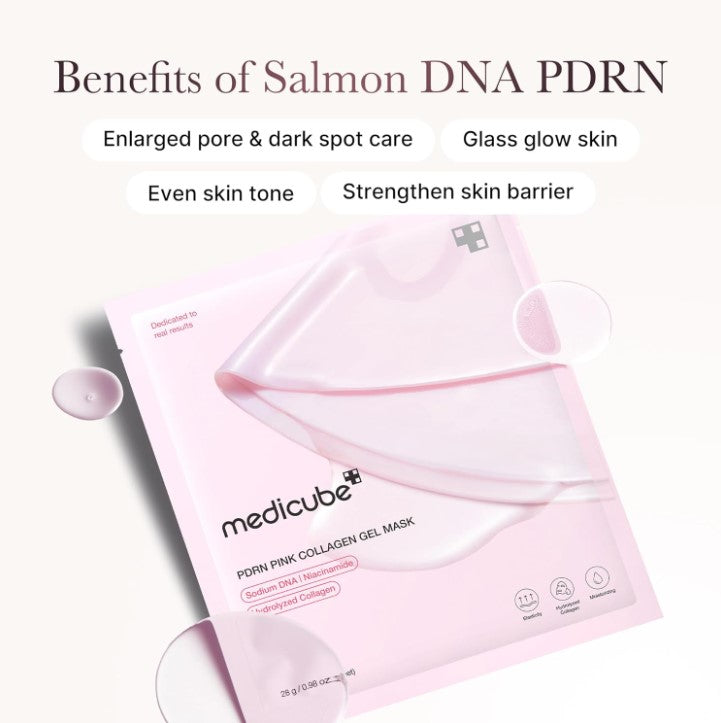 Salmon PDRN Pink Collagen Gel Mask 28g, 1pack