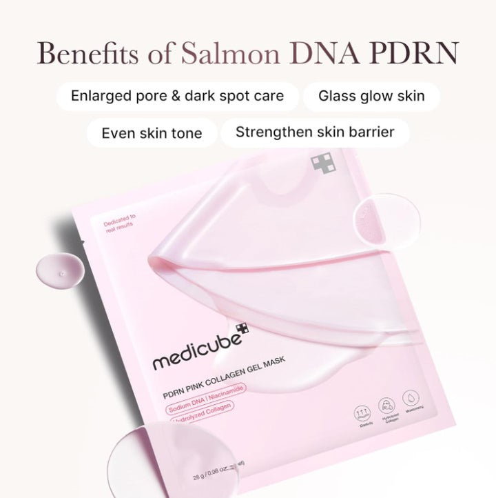 Salmon PDRN Pink Collagen Gel Mask 28g, 1pack