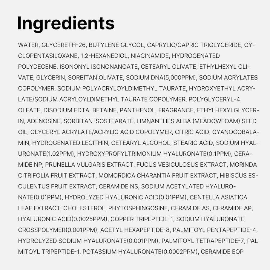 Salmon DNA PDRN Pink Hyaluronic Moisturizing Cream 50ml / 1.69 fl. oz.