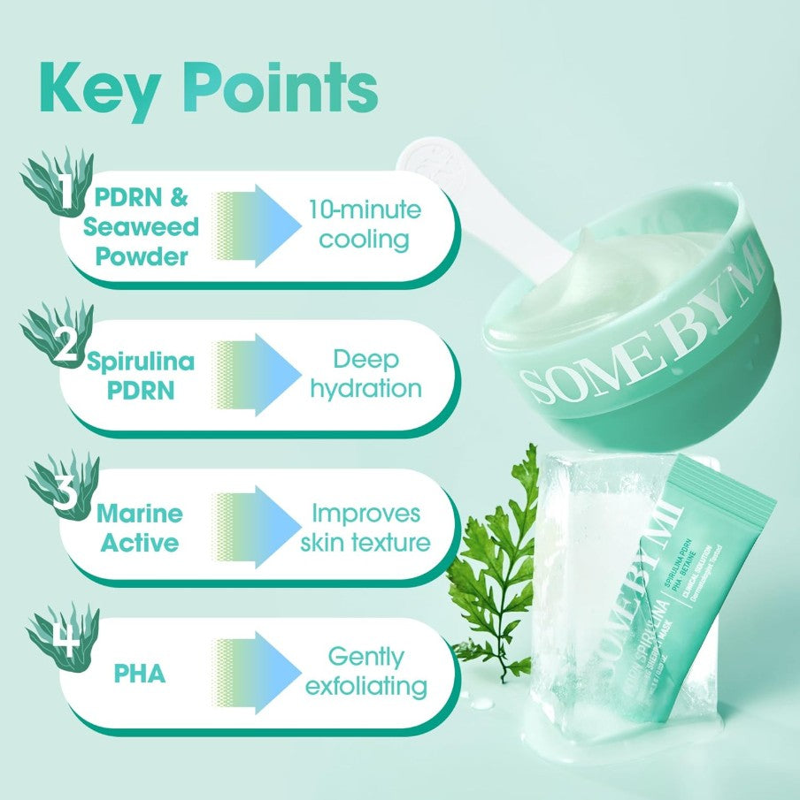 PDRN Spirulina Soothing Sherbet Mask 10