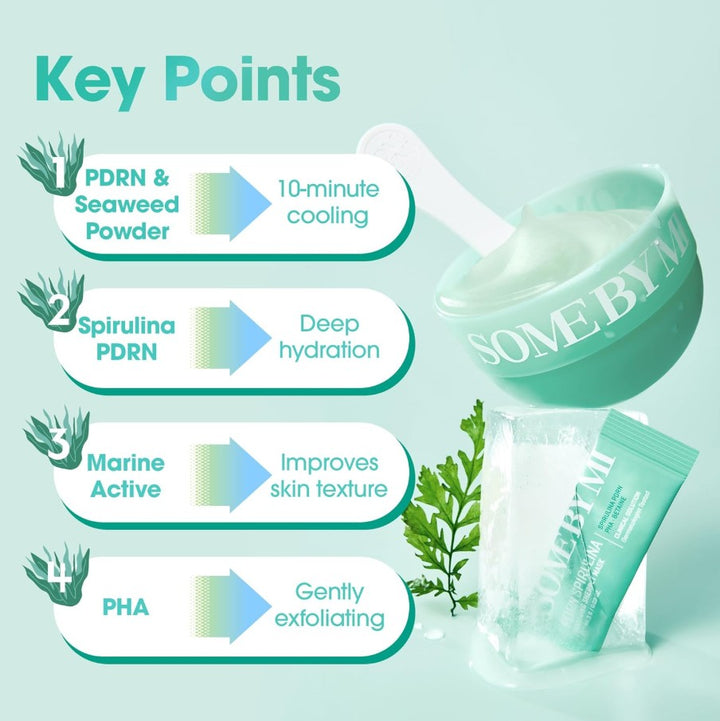 PDRN Spirulina Soothing Sherbet Mask 10