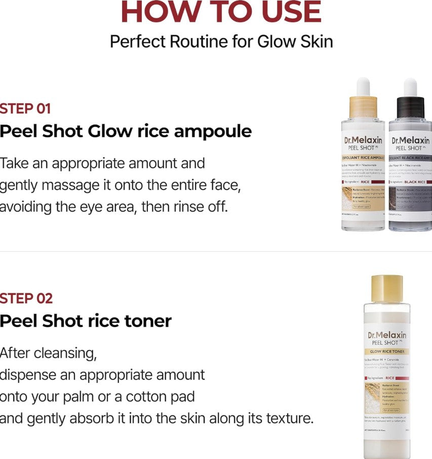 Peel Shot glowe Rice Toner 200ml / 6.76 fl. oz.