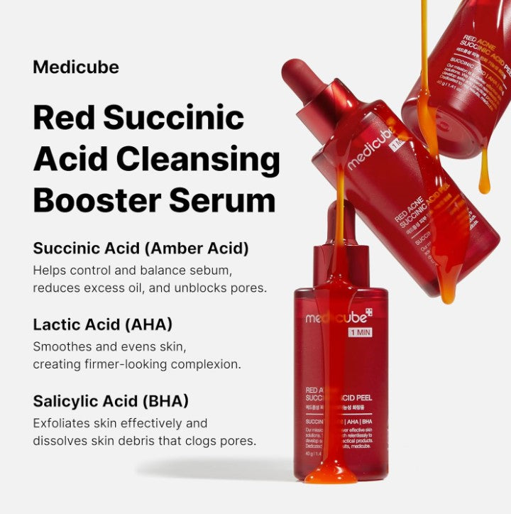 Red Acne Succinic Acid Peel Serum 40ml / 1.41 fl. oz.