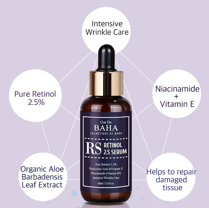 Retinol 2.5% Solution Facial Serum 60ml / 2 fl. oz.