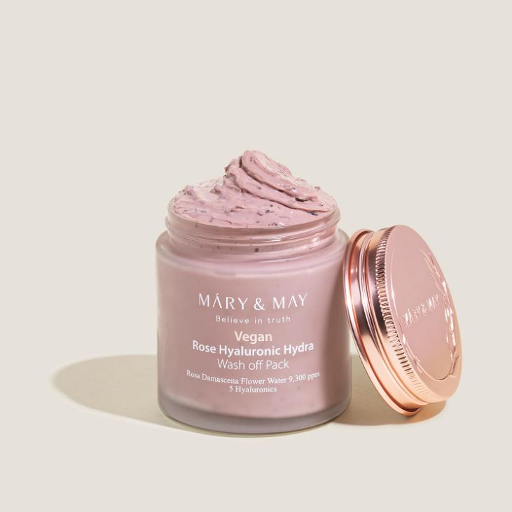 Vegan Rose Hyaluronic Hydra Wash Off Mask 125ml / 10.1 fl. oz.