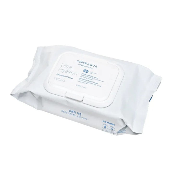 Super Aqua Ultra Hyalron Cleansing Oil Wipes 30ea