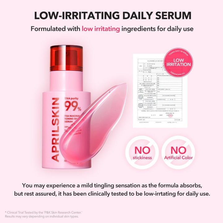 TXA Niacinamide Toning Shot 99 Spicule Facial Serum 1.01 fl.oz / 30ml