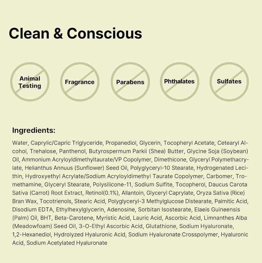 Retinol 01% Cream 20ml / 0.67 fl. oz.