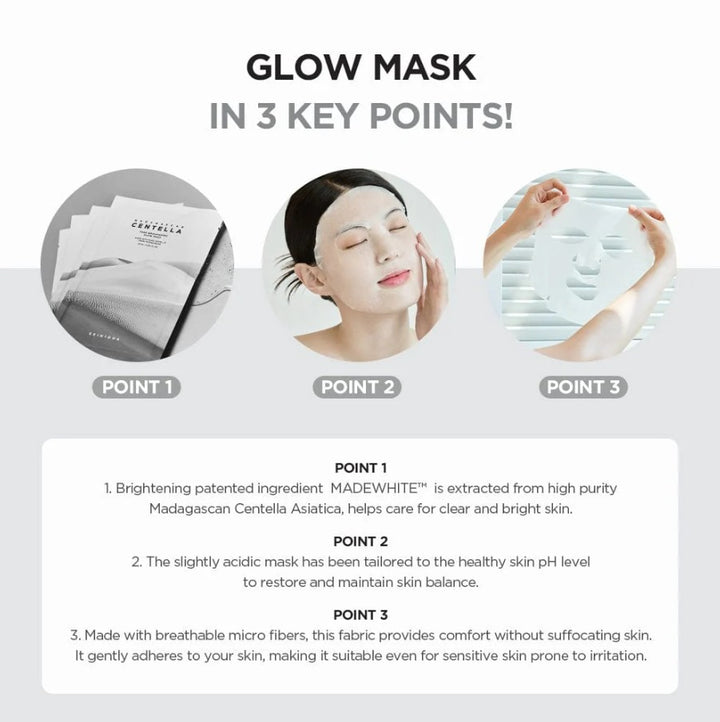 Madagascar Centella Mask Tone Brightening Glow 1 sheet