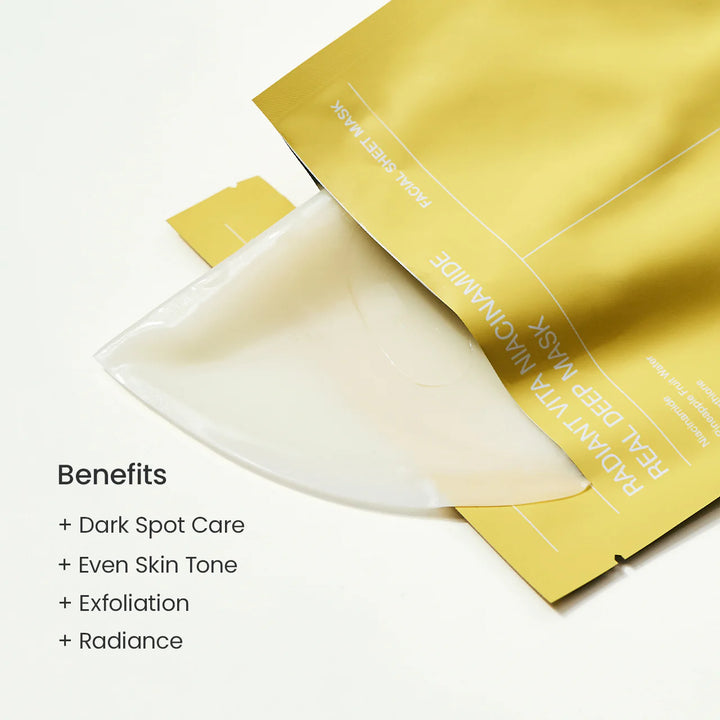 Radiant Vita Niacinamide Real Deep Mask 4ea