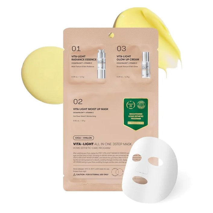 Reedle Shot Vita-Light All-in-One 3 Step Mask 1 Sheet