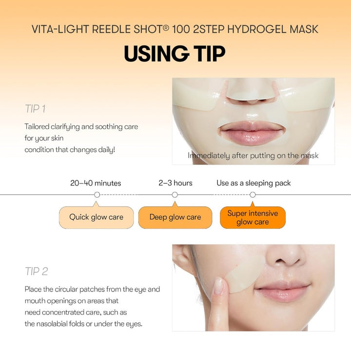 Reedle Shot Vita-Light All-in-One 3 Step Mask 1 Sheet