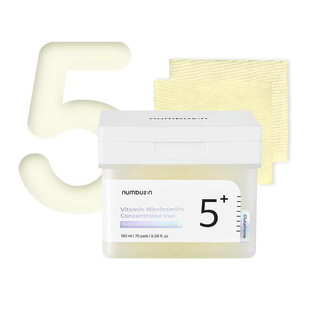 No.5+ Niacinamide Concentrated Toner 70 Pads / 180ml / 6.08 fl. oz.