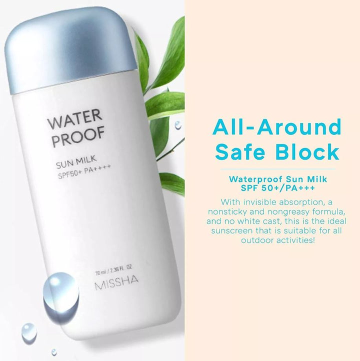 All Around Safe Block Waterproof Sun Milk SPF 50+ PA+++ 70ml / 2.36 fl. oz.