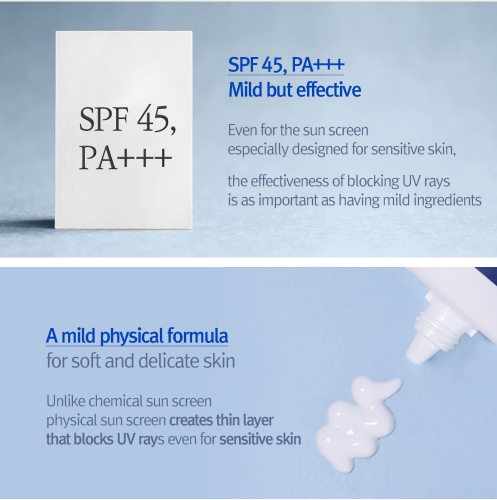 ATO Mild Sun Cream Hybrid Sunblock SPF50 Broad Spectrum 75ml / 2.53 fl. oz.