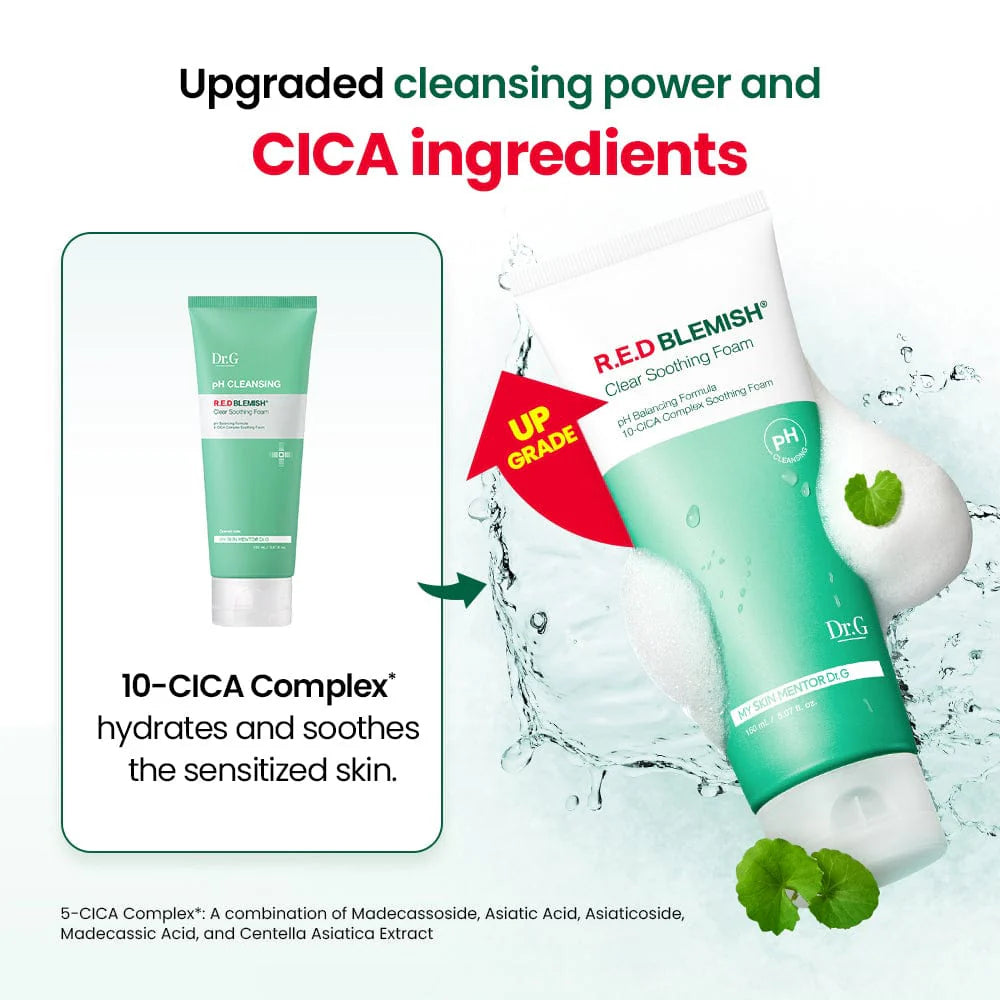 pH Cleansing R.E.D Blemish Clear Soothing Foam 150ml / 5.07 fl. oz.