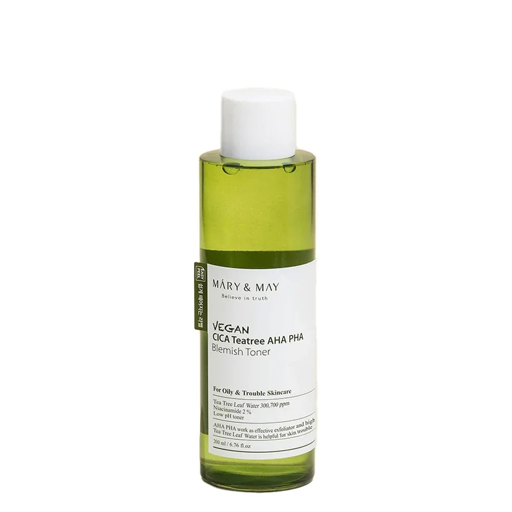 Vegan CICA Tea Tree AHA PHA Blemish Toner 200ml / 6.76 fl. oz.