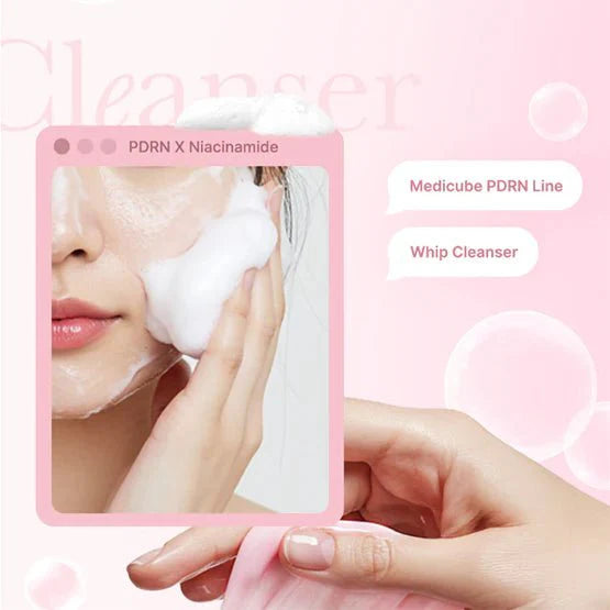 (RENEWED) Medicube PDRN Pink Niacinamide Whip Cleanser 120g