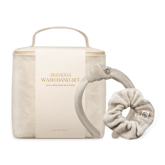 Wash Band Set Hair & Wrist Band With Pouch