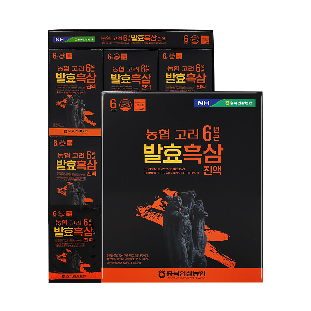 6-Year-Old Fermented Black Ginseng Extract 70ml 30ea, 2box