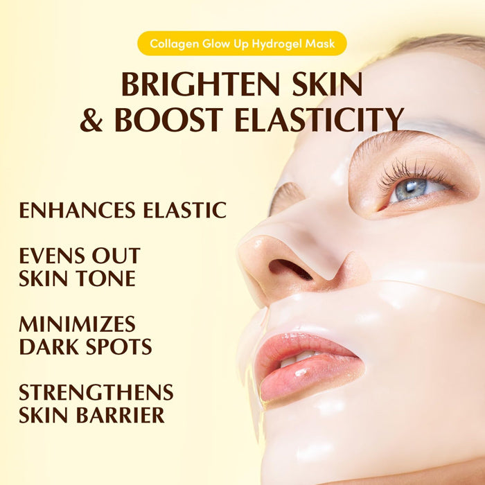 Bouncy Day Collagen Glow Up Hydrogel Mask 4pk