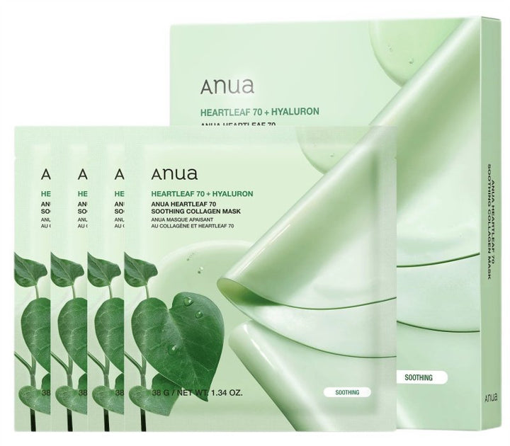 Heartleaf 70 Soothing Collagen Mask 4ea