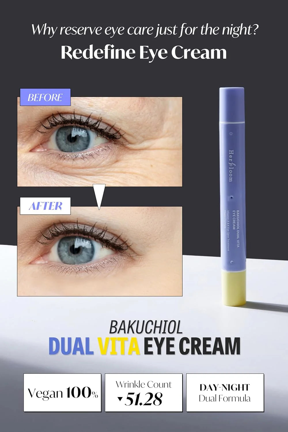 Herbloom Bakuchiol Dual Vita Eye Cream 16ml