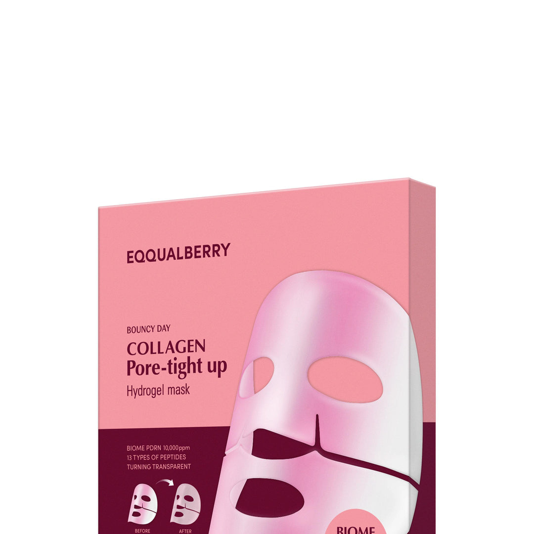 Bouncy Day Collagen Pore-Tight up Hydrogel Mask 4pk